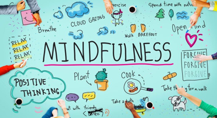 graphic of mindfulness tips
