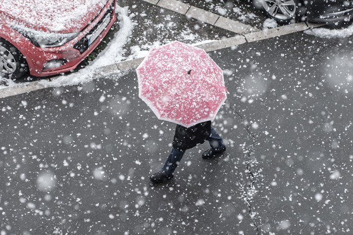 Walking in slick conditions