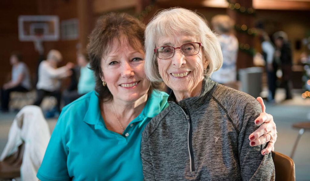 Two women, care partners