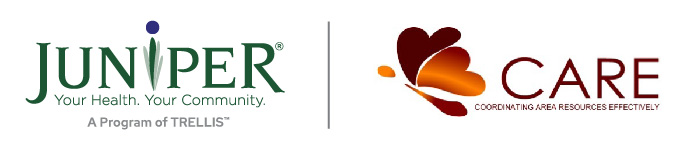 Juniper and Aitkin County Care logos