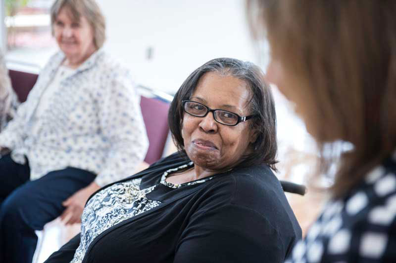 People in a Juniper Living with with Diabetes class